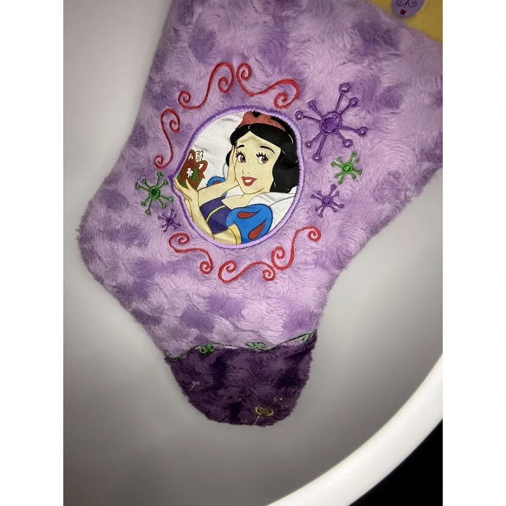 Disney Snow White Christmas Stocking Purple Faux‎ Fur 17